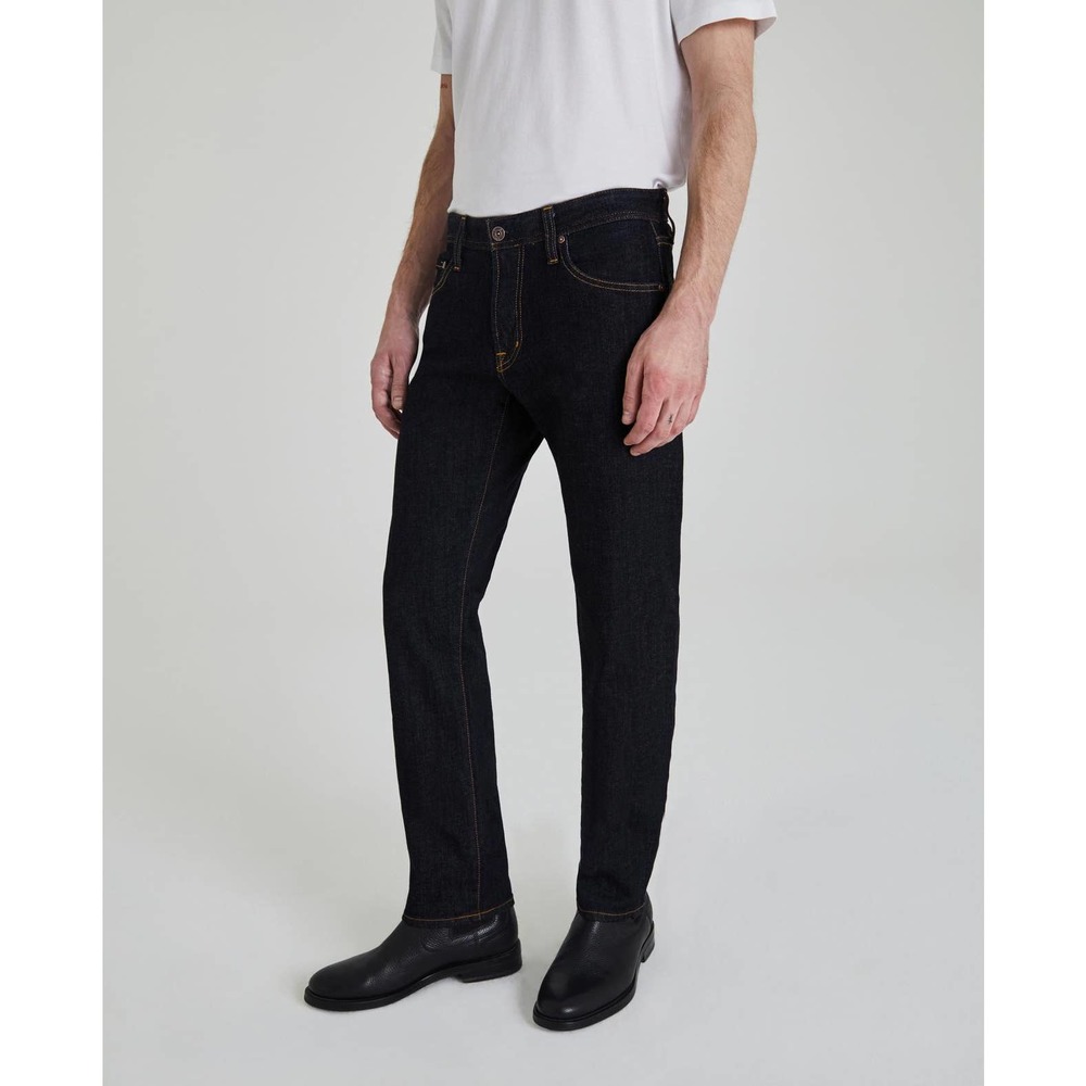 AG Adriano Goldschmied Men's Slim Straight Jeans - Black